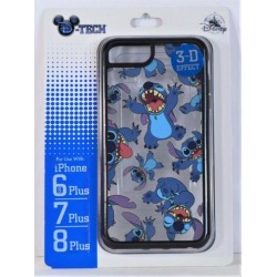 Disney Exclusive Stitch 3D Effect Apple Iphone 6S/7/8 Plus Black Cellphone Case