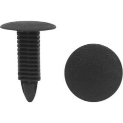 50Pcs Universal Black Plastic Rivets Panel Retainer Fastener Clips 8 x 8mm Hole