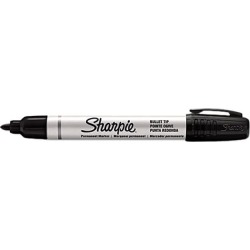Sharpie Pro Permanent Marker Chisel, Bullet Marker Point Style - Black Ink - 1 Each
