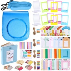 Neewer 56-in-1 Accessory Kit for Fujifilm Instax Mini 70 (Blue), Includes: Camera Case with Adjustable Strap, Various Frames, Book Album, Color