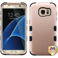 For Samsung Galaxy S7 Edge G935 Rose Gold/Black TUFF Hybrid Phone Case Cover