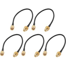 5pcs RG174 Antenna Extension Cable SMA Male to Male Connector 20cm Long