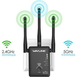 Wavlink AC750 Dual Band WIFI Range Extender Universal Wireless Signal Amplifier Booster Support for Repeater AP and wireless Router Modes 3-IN-1.