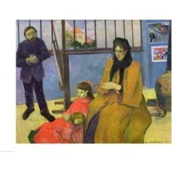 Posterazzi BALXIR24927LARGE The Schuffenecker Family Poster Print by Paul Gauguin - 36 x 24 in. - Large