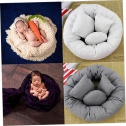4Pcs/Set Baby Newborn Pillow Basket Filler Wheat Donut Photography Props