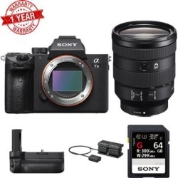 Sony Alpha a7 III Mirrorless Digital Camera with 24-105mm Lens and Vertical Grip