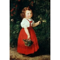 Posterazzi SAL900125348 Emma Daughter of the Artist Simon Meister 1796-1844 German Oil on Canvas Poster Print - 18 x 24 in.