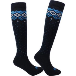 Women Men Kids Winter Snow Sports Ski Long Warm Socks S Blue