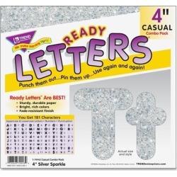 Trend Sparkle 4' Casual Ready Letters Combo Pack