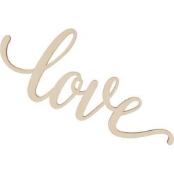 LOVE Unfinished Wooden Sign Home Party Wedding Rustic Wall Art Decoration