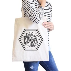 buy  Stay Salty Cute Beach Tote Bag Natural Perfect Summer Gift Ideas cheap online