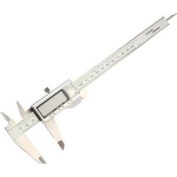 Digital Caliper, Stainless Steel, 8 inch/200mm, Inch/Metric Conversion