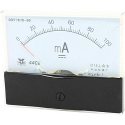 Unique Bargains Analog Panel Ammeter Gauge DC 0 - 100mA Measuring Range 1.5 Accuracy 44C2