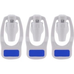 Blue Water Cooler Faucet Plastic Water Dispenser Clean Spigot Fits Adaptor Hot Cold Water Faucet Tap Replacement 3pcs