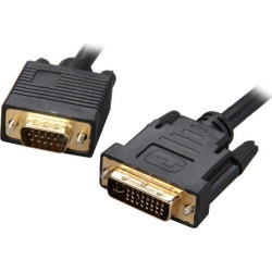 Rosewill RCDV-11006 Black DVI-I Male to VGA Male Male to Male DVI-I Male to VGA Male Cable