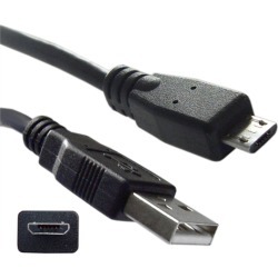 Cable Wholesale USB Type A Male / Micro B Male Cable 2.0 Version Black 6 ft