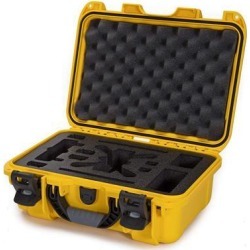 Nanuk 915 Waterproof Hard Drone Case with Custom Foam Insert for DJI Spark Flymore - Yellow