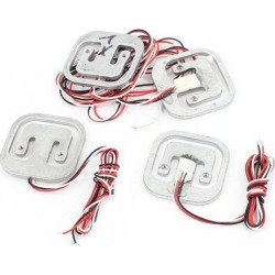 Unique Bargains 4pcs Thread Hole Half-bridge Resistance Strain Body Load Cell Weigh Sensor 50kg