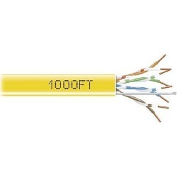 Black Box EYN855A-PB-1000 CAT5e 350-MHz Solid Bulk Cable - Unshielded, CMR Grade PVC, Yellow, 1000 ft. Pull Box