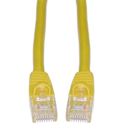 Cable Wholesale CAT5E UTP w/ Molded Boot 350MHz 100 foot - Yellow