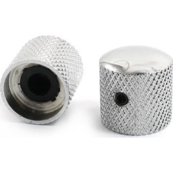 Unique Bargains 2 Pieces Black Metal Dome Tone Guitar Bass Control Knob for Fender Tele