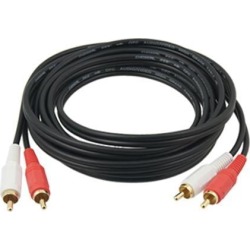 Unique Bargains 5.9 Ft Audio Cable 2 RCA Male to 2 RCA Male for VCR