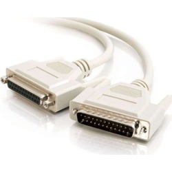 C2G 02656 DB25 M/F Serial RS232 Extension Cable, Beige (10 Feet, 3.04 Meters)
