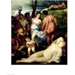 Posterazzi BALXIR201170LARGE The Andrians Poster Print by Titian - 24 x 36 in. - Large