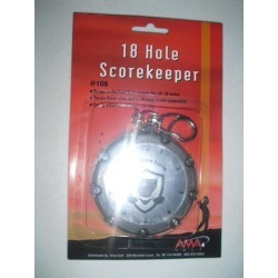 18 Hole Circular Golf Score Keeper
