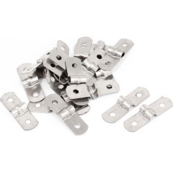 20pcs 2-Hole Metal Rigid Conduit Pipe Straps Clips Clamps for 5mm Dia Tube