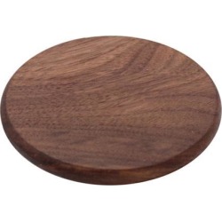 Wooden Tea Cup Coaster Coffee Drinks Placemat Black Walnut Round Thickening