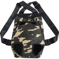 Pet Dog Carrier Camo Adjustable Front Chest Backpack Pet Cat Puppy Holder Bag for Travel Outdoor Small