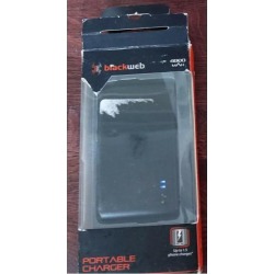 Recertified - Blackweb Black Pocket 4000 Mah Portable Smart Phone Charger Power Bank W Usb