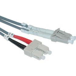 LC / SC, Multimode, Duplex Fiber Optic Cable, 50/125, 1 Meter