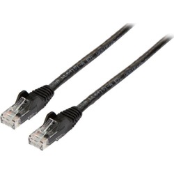 StarTech N6PATCH8BK StarTech.com Cat6 Patch Cable - 8 ft - Black Ethernet Cable - Snagless RJ45 Cable - Ethernet Cord - Cat 6 Cable - 8ft