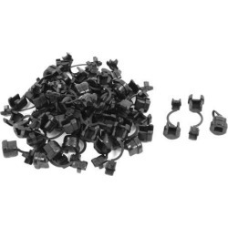 Unique Bargains 50 x Electrical Equipment Nylon Strain Relief Bushing for 4.5mm Round Cord