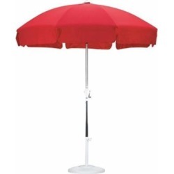 California Umbrella SLPT758001-F13 7.5 ft. Patio Umbrella Push Tilt Anodized-Olefin-Red