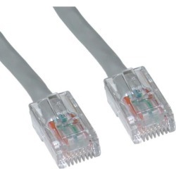 Cable Wholesale Cat 5E Ethernet Patch Cable Bootless 7 Foot - Gray