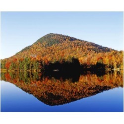 Posterazzi DPI1804136 Autumn Colours Reflected in Water Eastern Townships Quebec Canada Poster Print by David Chapman, 16 x 13