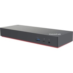 Lenovo ThinkPad Thunderbolt 3 Workstation USB Dock with 230w AC adapterIncluded 40AN0230US, Black