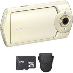 Casio Exilim EX-TR60 Selfie Digital Camera - White + 32GB & Case