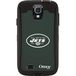 OtterBox Defender Case for Samsung GALAXY S4 - Retail Packaging - NFL Jets (Black New York Jets NFL Logo)