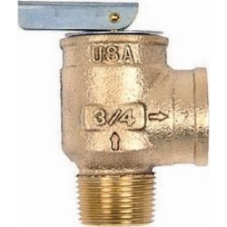 Apollo Valve 10-407-05 Safety Relief Valve 30 psi Set Pressure, 3/4' NPT Male x 3/4' NPT Female