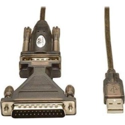 Tripp Lite Model U209-005-DB25 USB-to-Serial Cable Adapter (USB-A to DB25 M/M)