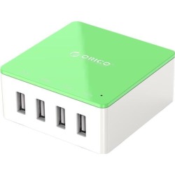 ORICO CSK-4U 30W 4-Port Family-Sized Desktop USB Charger with 2 Prong Power Cord for iPhone 6 6 Plus 5 5C 5S, iPad Air Mini, Galaxy S4 S5, Note 2 3,