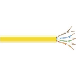 Black Box GigaBase 350 CAT5e, 350-MHz Stranded Bulk Cable, Yellow, 1000-feet (304.8-m)