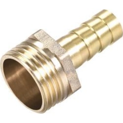 Brass Barb Hose Fitting Connector Adapter 10mm Barbed X G1/2 Male Pipe 12pcs