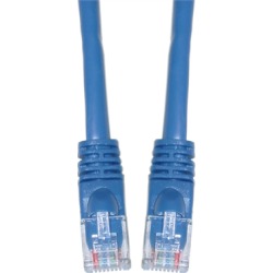 Cable Wholesale CAT5e UTP Network Cable w/ Snagless Molded Boots 75ft - Blue