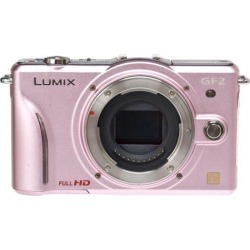 Panasonic Lumix DMC-GF2 Digital Micro Four Thirds Camera Body - Pink
