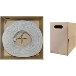 Cable Wholesale CAT5E UTP Solid 1000 foot Ethernet Cable Pull Box - Gray
